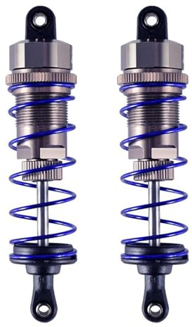 XAQRYQO RC Teile Für Axial 1/10 Für HPI Für Hobao Für HSP Stoßdämpfer 92mm Vorne 105mm Hinten Öl Dämpfer Absorber Dämpfer Aufhängung RC Auto Für Buggy Truck Crawler Teile(Rear)