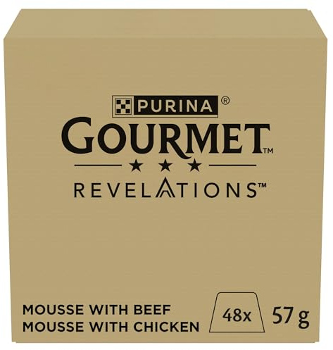 GOURMET Revelations Mousse Chicken and Beef Wet Cat Food 48x57g