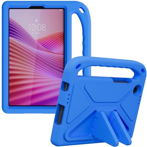 YRH Funda para Lenovo Tab One /K9 Pulgadas 2025, Funda Infantil (Azul) | Resistente a golpes, con asa y función de soporte, ligera, apta para niños e ideal para llevar a cualquier parte