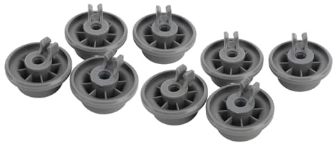 ZAICOLER 8 Pack Dishwasher Lower Rack Wheel, Replacement Wheel, Universal for Dishwasher, Long Lasting, Compatible with Many Size
