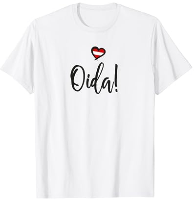 Oida Österreich Herz I love Austria Dialekt Mundart T-Shirt