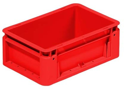 Die Boxfabrik GmbH Stapelbox stark 300x200x120 mm | Eurobehälter | Stapelbehälter Farbe rot
