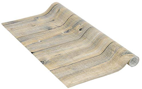 Venilia Klebefolie | Holzdielen Rustikal Holzoptik Braun | 45 cm x 1,5 m, Stärke 95μ | selbstklebende Möbel-Folie, Dekofolie, Tapete, Küchenfolie | ohne Phthalate | Made in EU