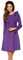 Lemoniade Robe Femme Automne/Hiver à Manches Longues, Mod. 4 Lilas, M