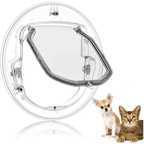 Gattaiola Per Gatti Con Chiusura a 4 Vie - Porta Per Piccoli Animali Domestici, Cani di Piccola Taglia