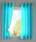 Gardinenbox 2er Set Vorhänge Schal Ösen »Berlin« HxB 175x140 cm Türkis Blickdicht Microsatin Lichtdurchlässig Uni Matt, 20405N2