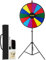 VEVOR Personalisiertes Lotterierad, 45 cm, Trocken abwischbares Glücksrad, 14 Bunte Schlitze, Glücksrad mit verstellbarem Stativ, sanfte Drehung, Löschstift für Abend