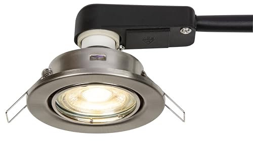 EGB Einbaustrahler-Set nickel, 400lm-3000K-50° je 1x Spot 652 265, LED, Fassung (9829652305)