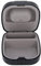 Voluxe Hearing Aid Case, Plastic + Silicone Hearing Aid Storage Box Portable Waterproof for Store hearing aids, 7 x 6.3 x 3cm(Black)