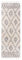 Carpeto Rugs Läufer Teppich Boho mit Fransen - Shaggy Skandinavischer Stil Ethno Muster - Wohnzimmer Schlafzimmer Flur - Weich und Flauschig Hochflor 30 mm ÖKOTEX - Creme 80 x 200 cm