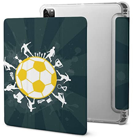 Amarillo Fútbol Funda Protectora para Tableta iPad iPad Pro 2020 (11in)