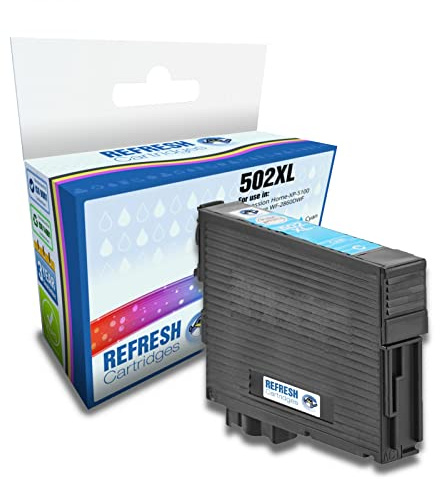 Refresh Cartridges Remanufactured Ink Cartridge Replacement for Epson 502XL (Cyan)