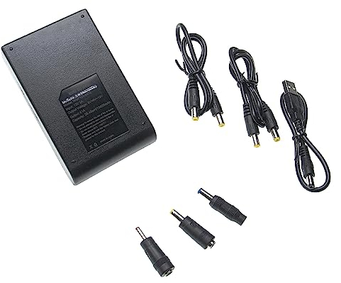 vhbw Mini USV für Router, IP-Kameras, Modem, Computer - Unterbrechungsfreie Stromversorgung USB 5 V/DC 9 V/DC 12 V, 1,0 A