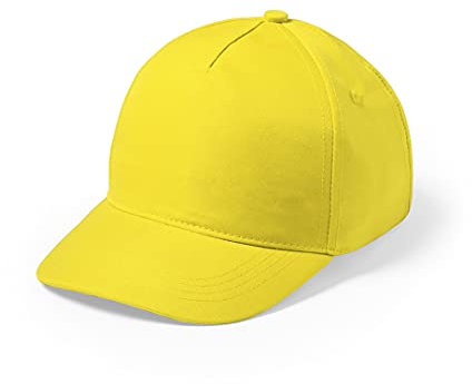 Generico Cappello per Bambino Cappellino Bimbi da Baseball Visiera Precurvata Golf Estate (Giallo)