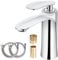 Grifo mezclador de baño para lavabo, grifo de cocina, grifo de latón cromado, grifo de fregadero de guardarropa caliente y frío, doble control, un solo agujero con 2 mangueras, resistente a la