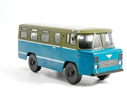 Modimio Russia AS-38 GAZ-66-04 Millitär-Mehrzweck-Bus 1/43 ABS Tank vormontiertes Modell