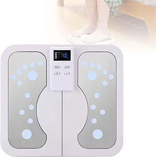 BAABJI Masseur de Pieds électrique,Stimulateur Circulatoire,Appareil d'Électrostimulation Musculaire avec Électrodes - Jambes Lourdes, Circulation Sanguine, Arthrose - 10 Programmes - 50 Intensités