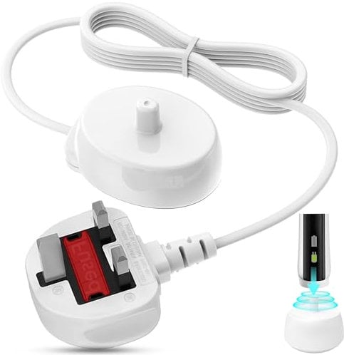 Electric Toothbrush Charger For Oral B Toothbrush Charger Replacement For Oral B Charger, Braun 3757 UK Plug for Oral-B Pro 650/Pro Series/Genius/Smart Series and Other for All Oral b Toothbrushes