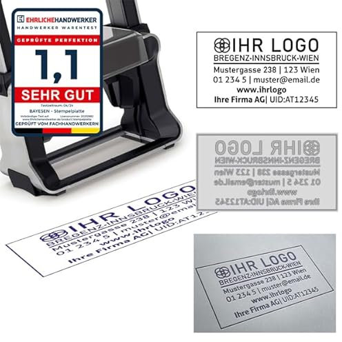 Ersatz Stempelplatte Textplatte jede größe und für alle Modelle Expert Line 3100 3300 3400 3600 3700 3800 (COLOP Expert Line 3700 78x32 mm)