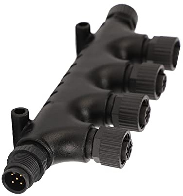 2000 Network T,Nmea 2000 4 Port,Nmea 2000,Nmea 2000 T Connectorfor Nmea 2000 N2K 4 Ports Tee Connector M12 5 Pin Ip67 Waterproof Per Lowrance Networks
