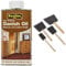 Rustins Danish Oil 250ml & PBRUSHPACK Foam Brushes