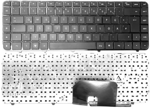 T-ProTek Nero - Tastiera DE con telaio compatibile per HP Pavilion DV6-3298eg, DV6-3299eg