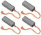 Escobillas de Carbón para Motor Generador Juego de Escobillas Reguladoras de Alternador de 4 Piezas PX602 PX60 092950 300722 92950 Reemplazo de Escobilla de Motor Eléctrico