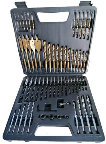 Juego de Brocas Para Metal, Madera y Hormigón 60 Piezas