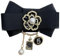 Fleur de camélia, grand nœud pré-noué, gland, broche pour femmes et filles, zircone, perles artificielles, chiffre porte-bonheur, cinq chaînes, breloques, épingles en tissu, clip, revers, bijoux