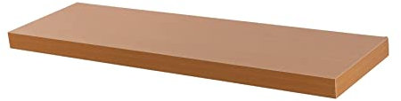 Harbour Housewares Modern Floating Wall Shelf - 80cm - Brown - Photo Gallery Bookshelf Wall Shelves for Living Room Display, Bedroom, Office Storage