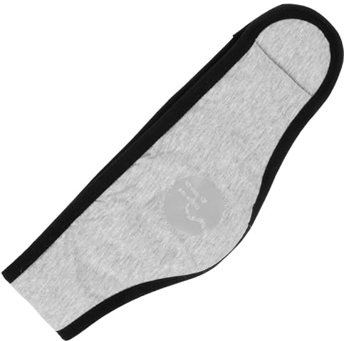 jojofuny Verstellbare Schlaf-Ohrenschützer Für Damen Und Herren, Winter-Fleece-Stirnband, Ohrenwärmer Für Reisen, Schlafen Und Yoga-Meditation, Geräuschblockierend, Grau