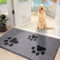 Mibao Türmatte Inenn 90 x 150 cm, Schmutzfangmatte für den Eingang und Hintertür, rutschfeste Fußmatten, maschinenwaschbar, weicher Haustierteppich für schlammige Schuhe und Pfoten, Grau