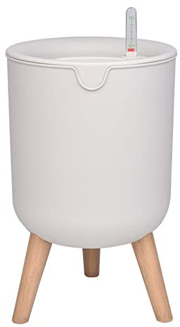 Fofetbfo Maceta con Riego Automático, Maceta con Patas de Madera, Soporte Moderno en Maceta para Interiores, Maceteros para Interiores Y Exteriores con Tres Patas de Madera para Plantas(#1)