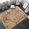 Generic 3D-Gedruckter Spiel Provinzen Alte Karte Skyrim Teppich, 100 x 120 cm, Tytyt-002, Wasserfest, Niedriger Stapel, Polypropylen (PP), Rechteckig, Innenbereich, Waschbar