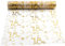 Tischläufer 18 Geburtstage 28cm × 10m Tischdecke Gold Tischläufer Rolle Glänzend Goldfolie Tischdeko Tischband aus Dekostoff Netz Happy Birthday Tischläufer für Party Geschenke DIY Basteln