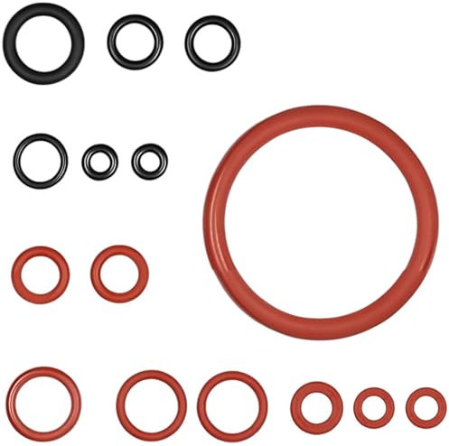 Dichtung O-Ringe für, 15PCS Silikon O-Ring Dichtung für Supportventil Dampfventil Brühgruppe Auslaufventil kompatibel mit Spidem Gaggia Kaffeemaschinen