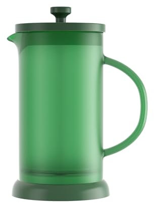 EZZNTIAL French press Coffee Maker Heat Resistant Durable Borosilicate Frosted Green Glass 34oz.