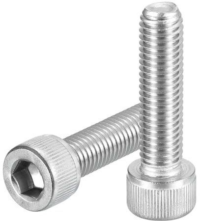 QUARKZMAN M10-1,5x45 Vis à Tête Cylindrique à Six Pans Creux Boulons en Acier Inoxydable 304 à Entraînement Hexagonal pour Vélo de Route, VTT, Auto, Moto, 6Pcs