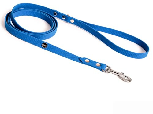 BURA Halsband Hund 220cm für Hunde Hundeleine Große Hunde, Leicht und Handlich, Verformt Sich Nicht, Langlebig, Wasserdicht, Nicht Allergen (blau02, L)