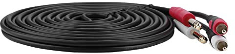 ZJchao Cable de de 1/4 a 1/4, Color Dual 2PCS 6.35 a Cable Conector de Cables de para Altavoces 6.35 Mm 1/4 '' Pulgadas Jack Plug 1/4 Cable de para KTV (#3)