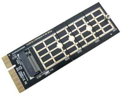 Sxmrmnx Adaptateur de Conversion PCI-E vers M.2 Carte Adaptateur NVMe SSD Adaptateur PCI-E 3.0 X4 vers NVMe M.2 Prise en Charge des SSD 2230 2242 2260 2280