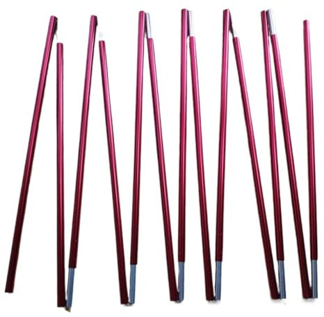 WENYOG Zeltstangen 1 stück 11mm Camping Zeltstangen Ersatz 480 cm 520 cm 718 cm Aluminium Zeltstange Zeltstange Campingausrüstung Zelte Wanderzubehör(12 Sections 4.8M A)