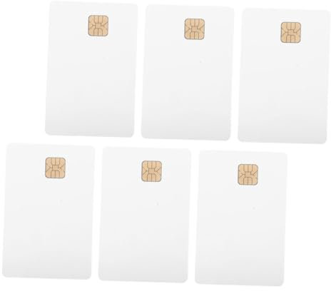 ARTIBETTER 6 Stück Chipkarte ausweis kartenleser Namensschilder für Kleidung leere Namensschilder Krankenschwesterabzeichen PVC-Kartendrucker leere ID-Karten leere Karten Kupfer Weiß