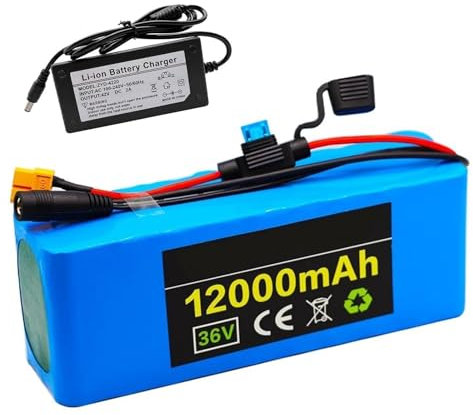Batterie Lithium-ION 36 V 12 Ah 10S3P for vélo électrique avec Chargeur et BMS intégré