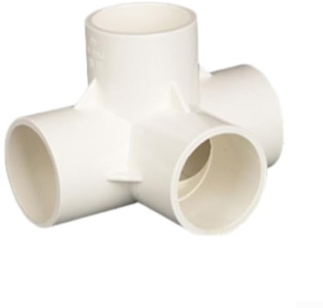 Raccordi in PVC a quattro vie, 50 connettori per tubi in PVC, raccordo a gomito per tubo dell'acqua da giardino