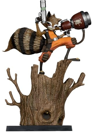 McFarlane Marvel Rocket Racoon 1:6th Scale Collectible with Scene (Rocket Racoon: A Chasing Tale #1) Toys