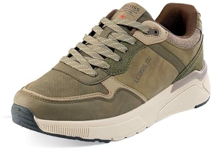 LEOSS ORIGINAL Chaussures de Course à Pied Ultra-Légères Chaussures de Skateboard Chaussures Sportives Anti-Dérapant (Vert foncé, 41 EU, MLE255069-15)