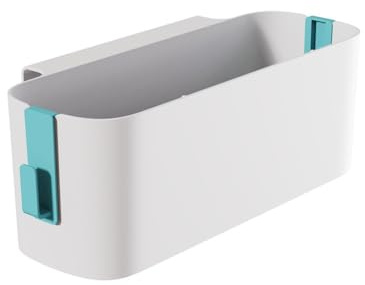 FACAIIO Nachttisch-Aufbewahrungsbox für Schlafsaal, Etagenbetten und Kinderwagen, Hängeregal mit 5 kg Kapazität, PP-Kunststoff, 33 cm L x 11,4 cm B x 11,9 cm H, Weiß