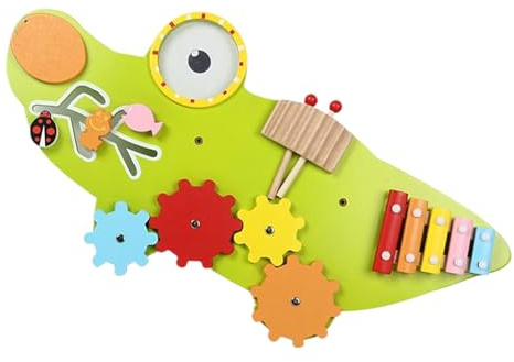 Panneau d'activité Murale,Jouet éducatif pour la Petite enfance - Panneaux sensoriels en Bois | pour Les à la Maison Maternelle école Maternelle Salle de Classe et Salle de Jeux