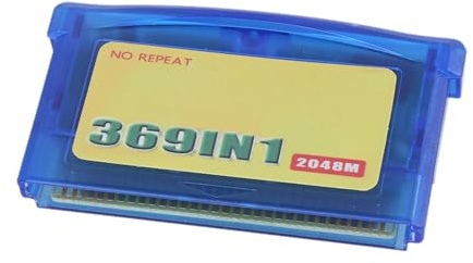 369 in 1 English Edition Game Card Video Game Cartridge Card for Console Classical Retro Gaming Collection Plug and Play